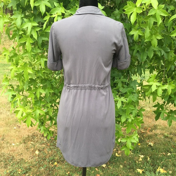 Topshop Dark Gray Mini Dress - Picture 4 of 9